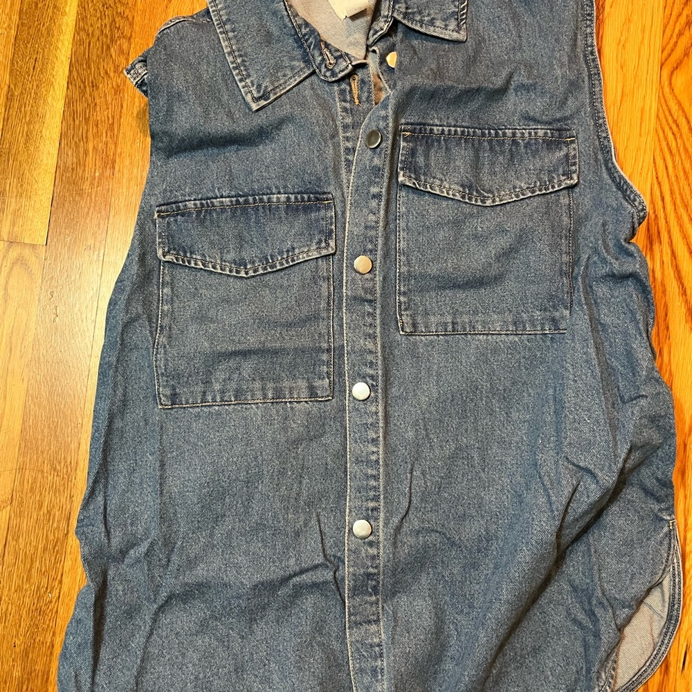 H&M Denim Shacket Vest